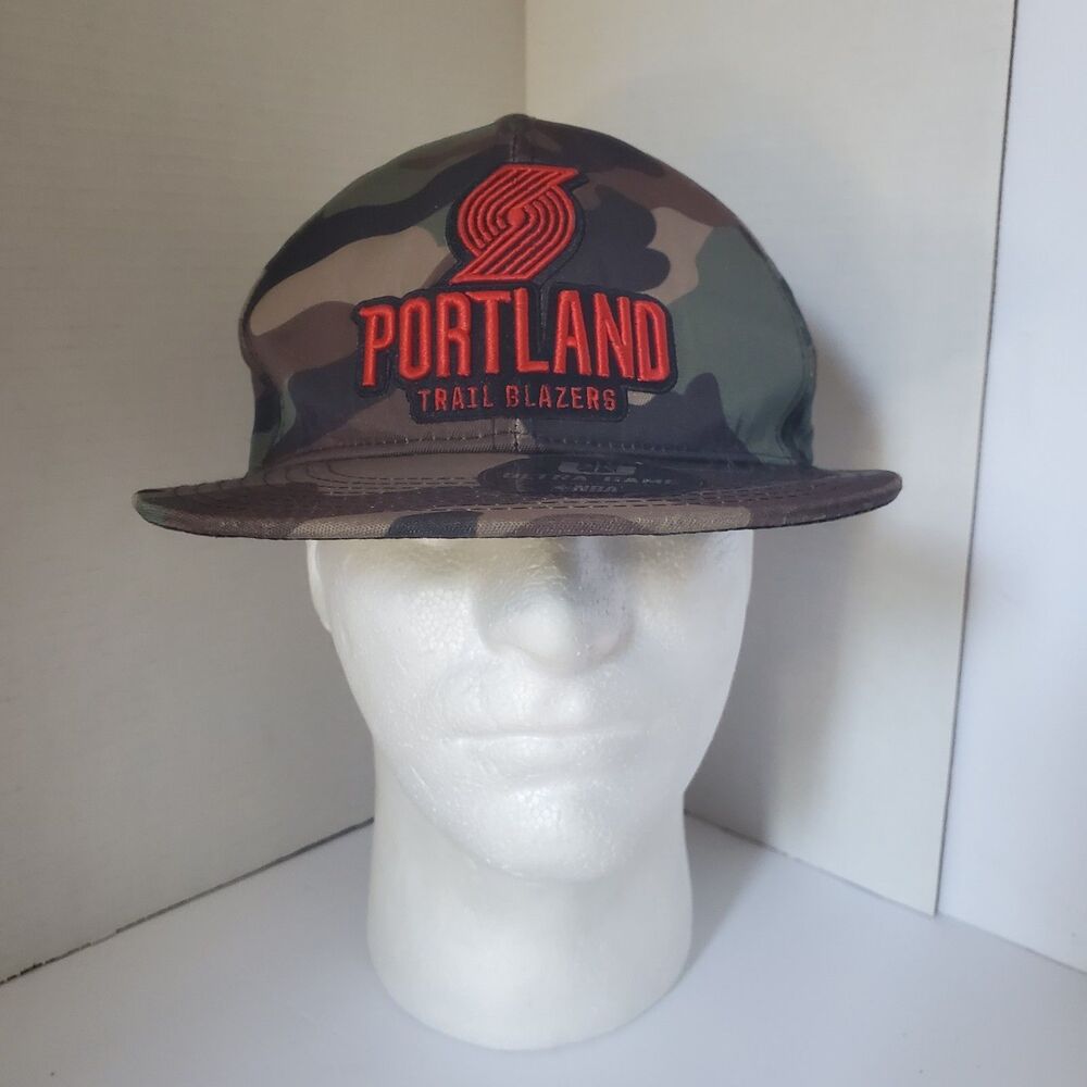 Portland Trailblazers Ultra Game Camoflage Snapback Baseball Cap Hat Streetwear